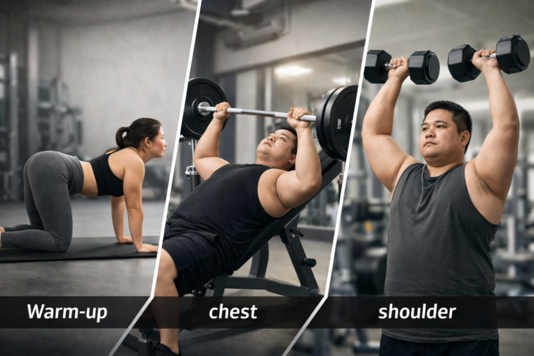 Beginner Push Day Workout: Chest and Shoulder Training for Fat Loss