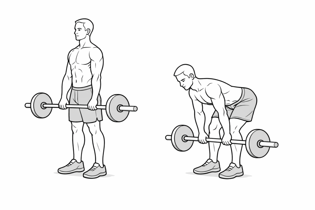 Romanian Deadlift step-by-step instructional