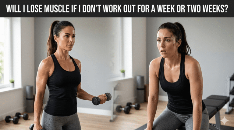 Will I lose muscle if I don’t work out for a week or two weeks?
