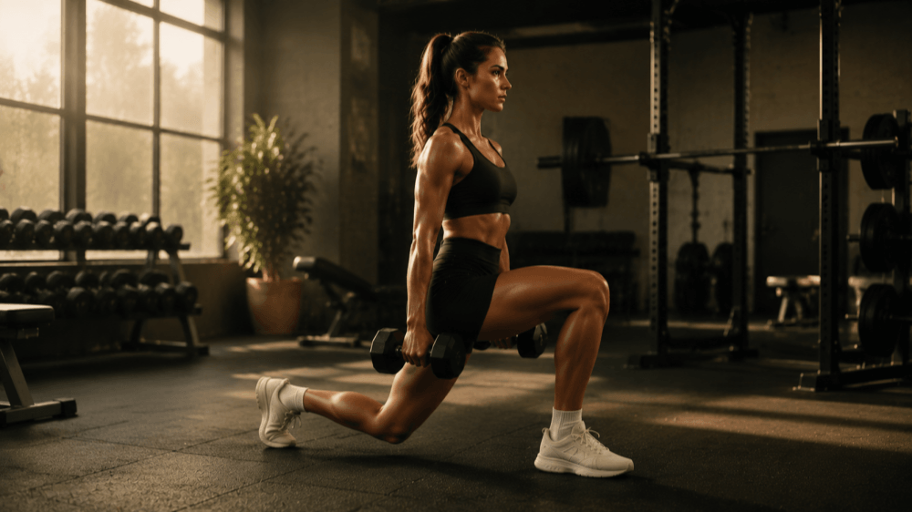Multi-joint exercise — Walking lunge