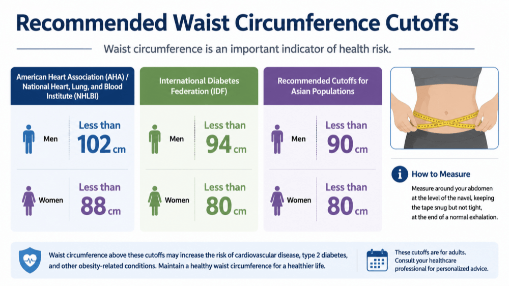 Recommended Waist Circumference Cutoffs (1)