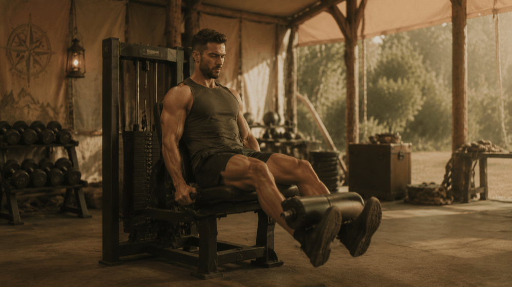 Single-joint exercise — Seated leg extension